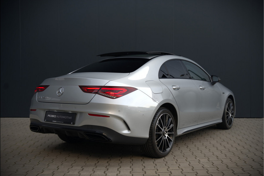 Mercedes-Benz CLA-Klasse 250 e Premium Plus AMG | Panoramadak | Burmester | Stoelverwarming | Apple Carplay | Keyless | Memory Seats| Cruise Control | Ambiance verlichting | 360 Camera | Parkeersensoren | Standkachel | Dodehoekdetectie