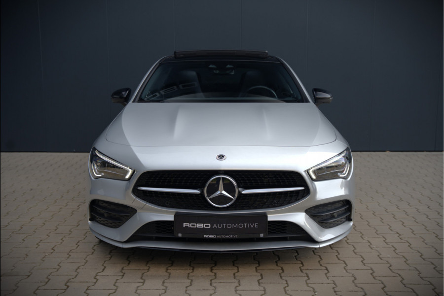 Mercedes-Benz CLA-Klasse 250 e Premium Plus AMG | Panoramadak | Burmester | Stoelverwarming | Apple Carplay | Keyless | Memory Seats| Cruise Control | Ambiance verlichting | 360 Camera | Parkeersensoren | Standkachel | Dodehoekdetectie
