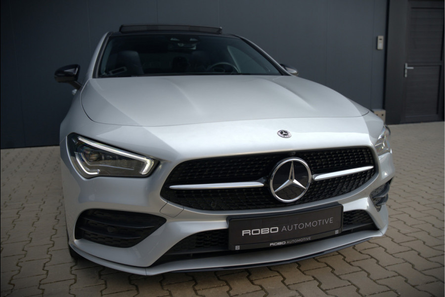 Mercedes-Benz CLA-Klasse 250 e Premium Plus AMG | Panoramadak | Burmester | Stoelverwarming | Apple Carplay | Keyless | Memory Seats| Cruise Control | Ambiance verlichting | 360 Camera | Parkeersensoren | Standkachel | Dodehoekdetectie