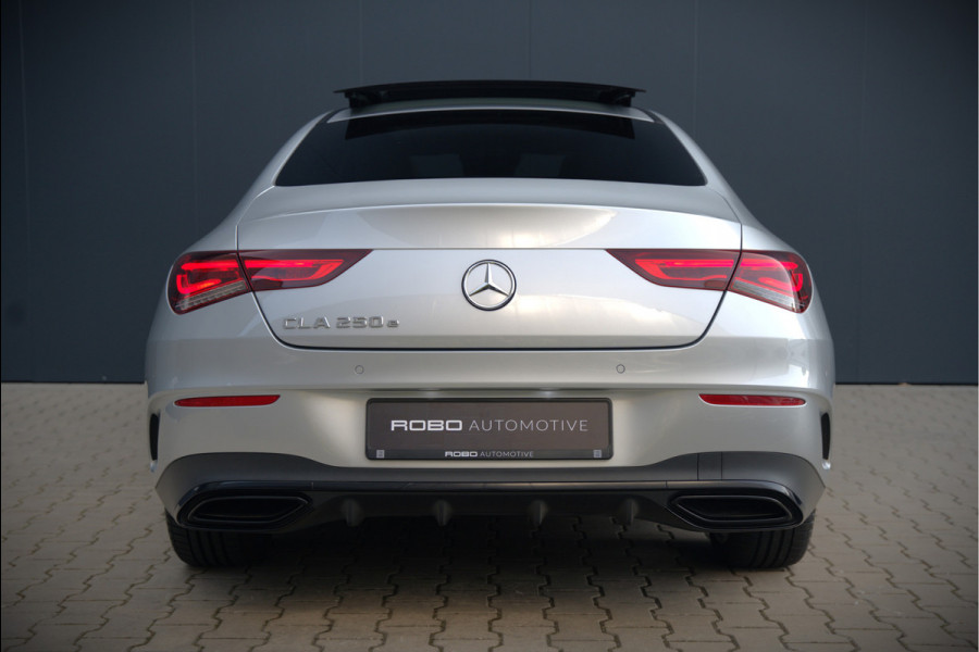 Mercedes-Benz CLA-Klasse 250 e Premium Plus AMG | Panoramadak | Burmester | Stoelverwarming | Apple Carplay | Keyless | Memory Seats| Cruise Control | Ambiance verlichting | 360 Camera | Parkeersensoren | Standkachel | Dodehoekdetectie