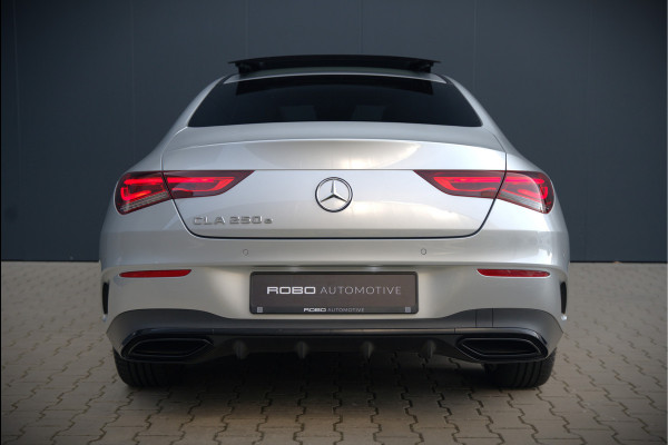 Mercedes-Benz CLA-Klasse 250 e Premium Plus AMG | Panoramadak | Burmester | Stoelverwarming | Apple Carplay | Keyless | Memory Seats| Cruise Control | Ambiance verlichting | 360 Camera | Parkeersensoren | Standkachel | Dodehoekdetectie