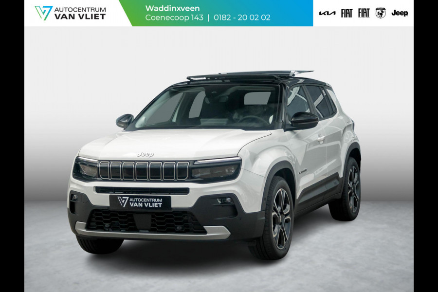 Jeep Avenger Summit 54 kWh | Schuif/Kanteldak | Leder&Winter Pack | Warmtepomp | Info&Convenience Pack | Full Operational Lease € 599,-