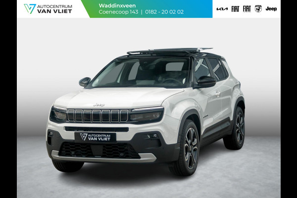 Jeep Avenger Summit 54 kWh | Schuif/Kanteldak | Leder&Winter Pack | Warmtepomp | Info&Convenience Pack | Full Operational Lease € 599,-