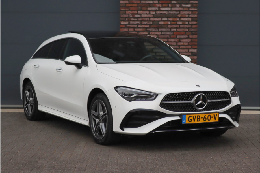 Mercedes-Benz CLA-Klasse Shooting Brake 250 e AMG Line Aut8 | Facelift | Panoramadak | Distronic | Keyless Go | Widescreen | Verwarmd Stuurwiel | Sfeerverlichting | Dodehoekassistent | Camera |