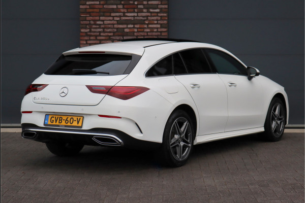 Mercedes-Benz CLA-Klasse Shooting Brake 250 e AMG Line Aut8 | Facelift | Panoramadak | Distronic | Keyless Go | Widescreen | Verwarmd Stuurwiel | Sfeerverlichting | Dodehoekassistent | Camera |
