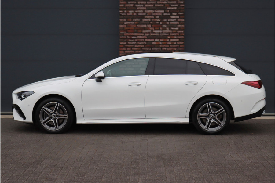 Mercedes-Benz CLA-Klasse Shooting Brake 250 e AMG Line Aut8 | Facelift | Panoramadak | Distronic | Keyless Go | Widescreen | Verwarmd Stuurwiel | Sfeerverlichting | Dodehoekassistent | Camera |