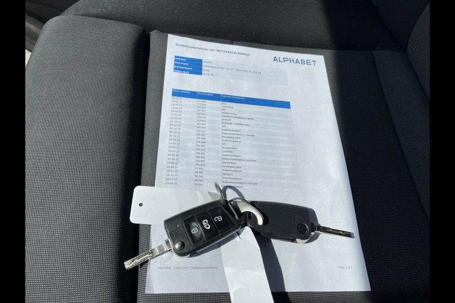 Volkswagen Crafter 35 2.0 TDI 140pk L3H3 ( voorheen L2H2 ) Comfortline / vaste prijs rijklaar € 20.950 ex btw / Sortimo ingerichte laadruimte met Victron omvormer / airco / cruise / navi / camera / trekhaak !
