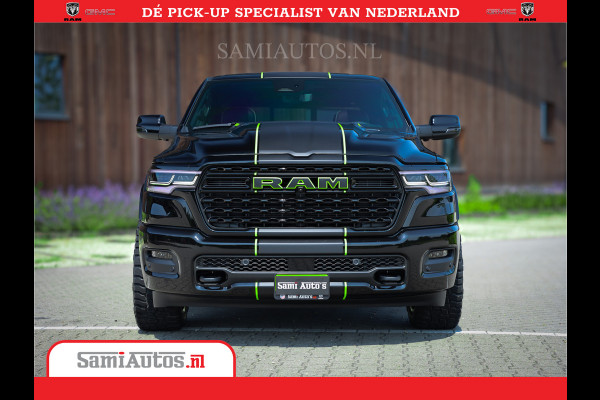 Dodge Ram 1500 Limited Night High Output 540HP 706Nm | Massage + Full Option | De Meest Luxe en Volle Pick-Up in zijn Klasse | Comfortabele Dubbele Cabine met Royale 5 Zitplaatsen | BPM vrij | Nu Leverbaar uit Voorraad | Voorraad Nr 2357 - 5182