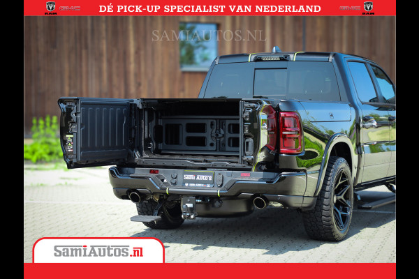 Dodge Ram 1500 Limited Night High Output 540HP 706Nm | Massage + Full Option | De Meest Luxe en Volle Pick-Up in zijn Klasse | Comfortabele Dubbele Cabine met Royale 5 Zitplaatsen | BPM vrij | Nu Leverbaar uit Voorraad | Voorraad Nr 2357 - 5182
