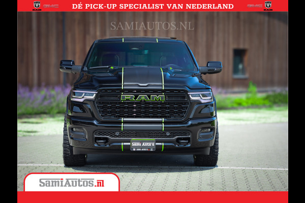 Dodge Ram 1500 Limited Night High Output 540HP 706Nm | Massage + Full Option | De Meest Luxe en Volle Pick-Up in zijn Klasse | Comfortabele Dubbele Cabine met Royale 5 Zitplaatsen | BPM vrij | Nu Leverbaar uit Voorraad | Voorraad Nr 2357 - 5182
