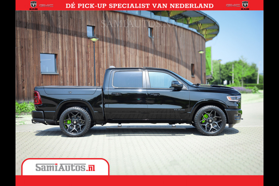 Dodge Ram 1500 Limited Night High Output 540HP 706Nm | Massage + Full Option | De Meest Luxe en Volle Pick-Up in zijn Klasse | Comfortabele Dubbele Cabine met Royale 5 Zitplaatsen | BPM vrij | Nu Leverbaar uit Voorraad | Voorraad Nr 2357 - 5182