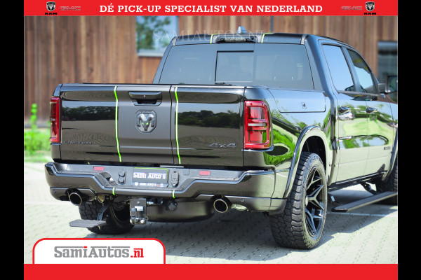 Dodge Ram 1500 Limited Night High Output 540HP 706Nm | Massage + Full Option | De Meest Luxe en Volle Pick-Up in zijn Klasse | Comfortabele Dubbele Cabine met Royale 5 Zitplaatsen | BPM vrij | Nu Leverbaar uit Voorraad | Voorraad Nr 2357 - 5182