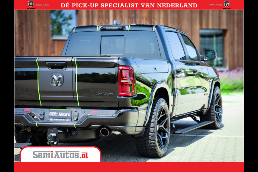 Dodge Ram 1500 Limited Night High Output 540HP 706Nm | Massage + Full Option | De Meest Luxe en Volle Pick-Up in zijn Klasse | Comfortabele Dubbele Cabine met Royale 5 Zitplaatsen | BPM vrij | Nu Leverbaar uit Voorraad | Voorraad Nr 2357 - 5182