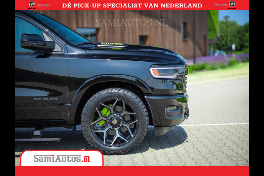 Dodge Ram 1500 Limited Night High Output 540HP 706Nm | Massage + Full Option | De Meest Luxe en Volle Pick-Up in zijn Klasse | Comfortabele Dubbele Cabine met Royale 5 Zitplaatsen | BPM vrij | Nu Leverbaar uit Voorraad | Voorraad Nr 2357 - 5182