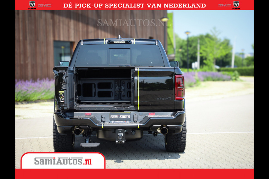 Dodge Ram 1500 Limited Night High Output 540HP 706Nm | Massage + Full Option | De Meest Luxe en Volle Pick-Up in zijn Klasse | Comfortabele Dubbele Cabine met Royale 5 Zitplaatsen | BPM vrij | Nu Leverbaar uit Voorraad | Voorraad Nr 2357 - 5182