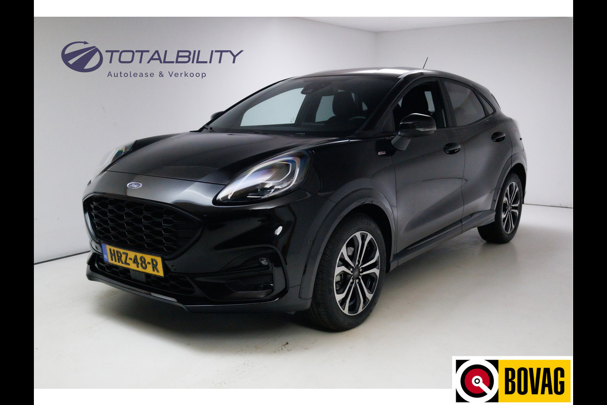 Ford Puma 1.0 EcoBoost Hybrid ST-Line 126 PK | Adap. Cruise | Winterpakket | Dode hoek w. | Camera, Navigatie, Extra getint glas, Zwart metallic!