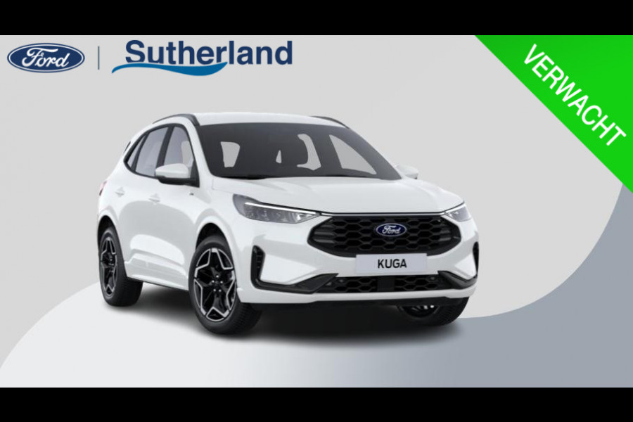 Ford Kuga 2.5 PHEV ST-Line 243 pk | Driver Assistance Pack | Wegklapbare trekhaak | 2.100 kg trekgewicht! | Winterpakket | 19 inch Licht metalen Velgen | €4.000,- prijsvoordeel!