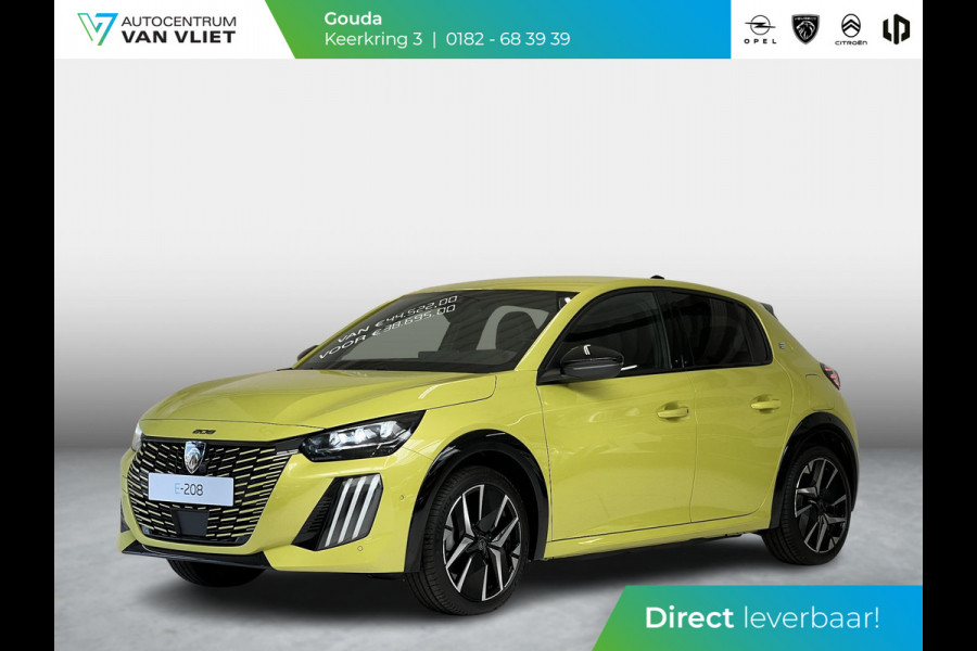 Peugeot e-208 EV GT 51 kWh | Long range | Stoelverwarming & Massage | Navigatie | Adaptieve Cruise Control |