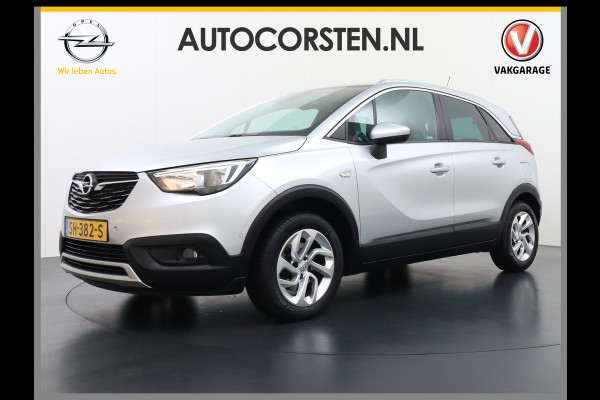 Opel Crossland X T111pk Trekhaak Apple Carplay Android Navi Dual Ecc Cruise Control WiFi Multi-Media 360°Camera Lmv DAB Keyless 1/2 Leder Verkeer Premium Innovation+ Pack LaneAssist Licht+Regensensor AGR Ergonomie Comfort-Sportstoelen EURO 6 Origineel Nederlandse Auto