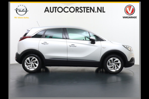 Opel Crossland X T111pk Trekhaak Apple Carplay Android Navi Dual Ecc Cruise Control WiFi Multi-Media 360°Camera Lmv DAB Keyless 1/2 Leder Verkeer Premium Innovation+ Pack LaneAssist Licht+Regensensor AGR Ergonomie Comfort-Sportstoelen EURO 6 Origineel Nederlandse Auto
