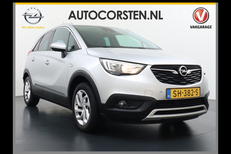 Opel Crossland X T111pk Trekhaak Apple Carplay Android Navi Dual Ecc Cruise Control WiFi Multi-Media 360°Camera Lmv DAB Keyless 1/2 Leder Verkeer Premium Innovation+ Pack LaneAssist Licht+Regensensor AGR Ergonomie Comfort-Sportstoelen EURO 6 Origineel Nederlandse Auto