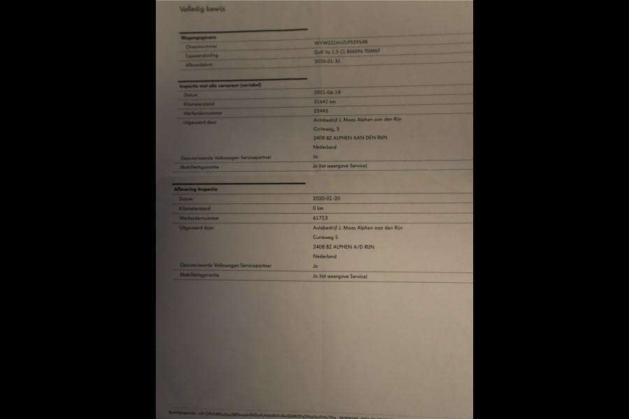 Volkswagen GOLF Variant 1.5 TSI Comfortline Business / Panoramadak