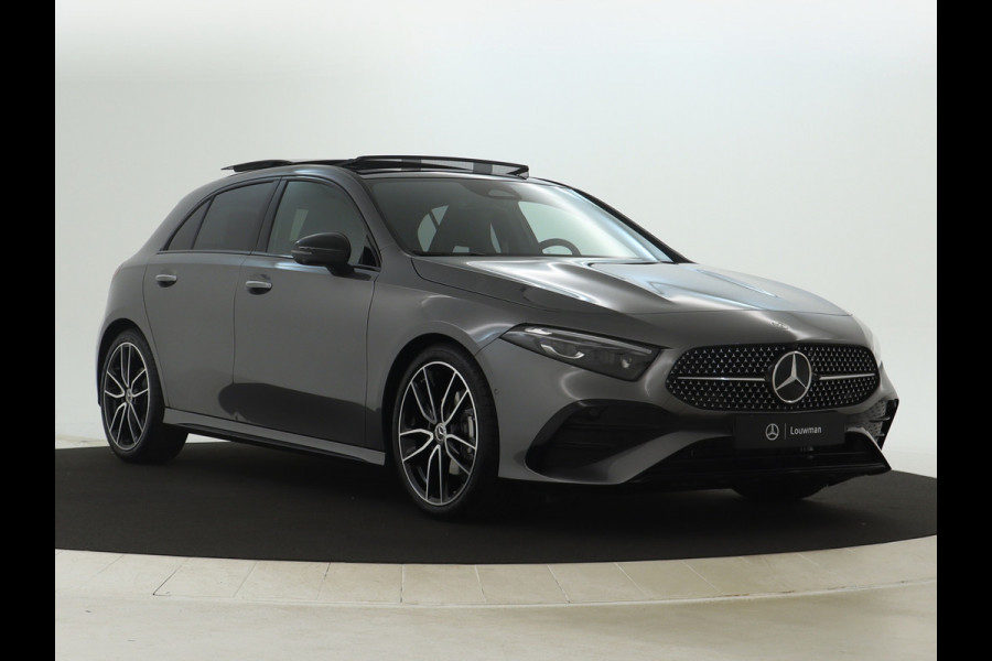 Mercedes-Benz A-Klasse 180 Business Solution AMG | Nightpakket | Parkeerpakket met 360°-camera | Premium Plus pakket | Dodehoekassistent | Head-up display | Extra USB-poorten | Verwarmde stoelen vooraan |  Spiegelpakket |
