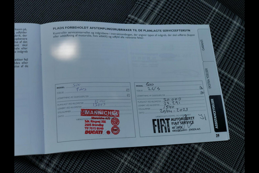 Fiat 500 1.0 Hybrid Lounge Plus | Pano, Carplay/Android, Clima, Cruise | Onderhoudshistorie |