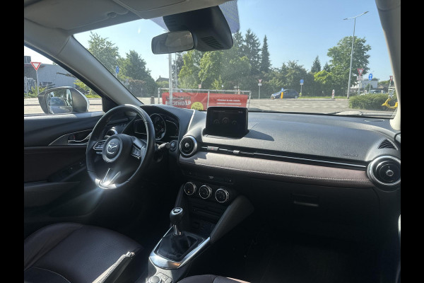 Mazda CX-3 2.0 SkyActiv-G 120 GT-Luxury | NAVIGATIE SYSTEEM | ACHTERUITRIJ CAMERA | KEYLESS ENTRY | STOELVERWARMING | LEDER | CLIMATE CONTROL | CRUISE CONTROL | 18 INCH |