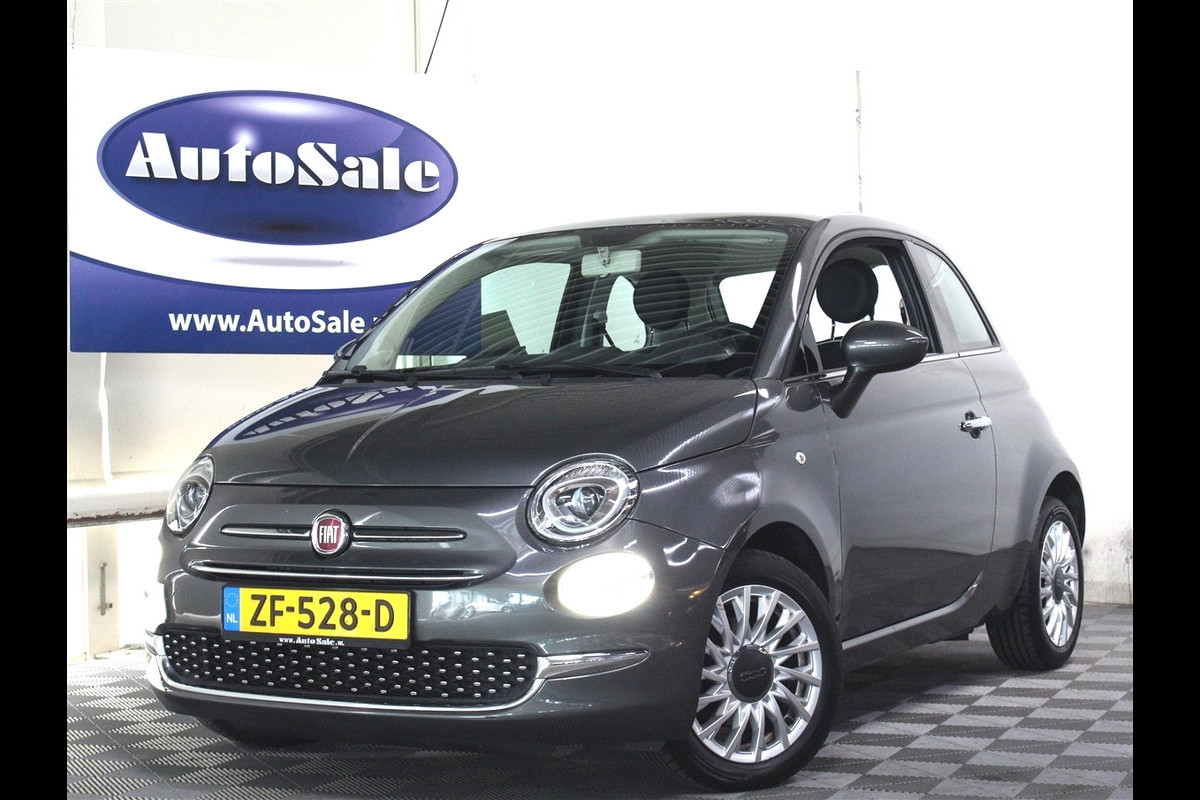 Fiat 500 1.2 Lounge APK-2026 PANO BLUET AIRCO LMV '17 Fiat 500 1.2 Lounge APK-2026 PANO BLUET AIRCO LMV '17