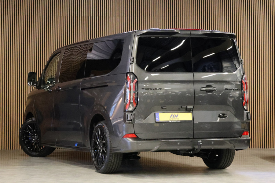 Ford Transit Custom 300 2.0 TDCI L2H1 Sport 170 PK DC | L+R Schuifdeur | Dubbel Cabine | B&O | ACC | Blind Spot | Navigatie | Camera | CarPlay | Lan | Raptor Edition | Trekhaak | 6-Zitter | MODELJAAR 2025 | Verlengde fabrieksgarantie tot 12-2029 | Dubbel Cabine