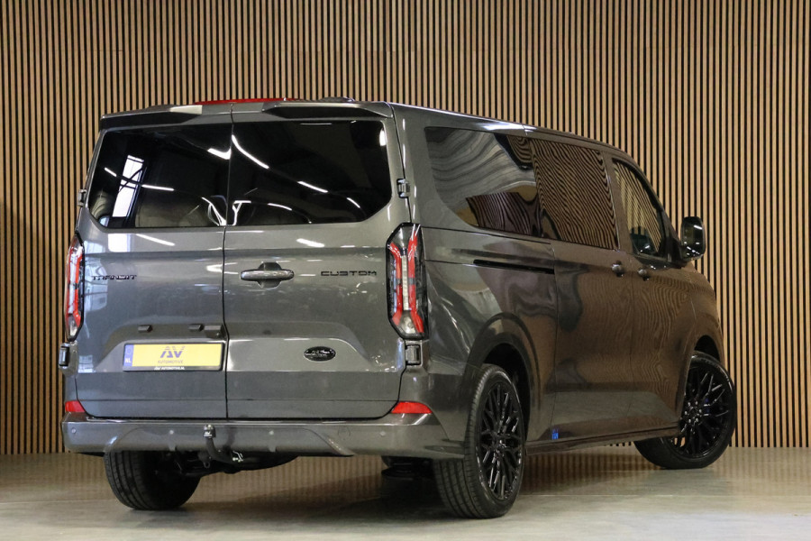 Ford Transit Custom 300 2.0 TDCI L2H1 Sport 170 PK DC | L+R Schuifdeur | Dubbel Cabine | B&O | ACC | Blind Spot | Navigatie | Camera | CarPlay | Lan | Raptor Edition | Trekhaak | 6-Zitter | MODELJAAR 2025 | Verlengde fabrieksgarantie tot 12-2029 | Dubbel Cabine