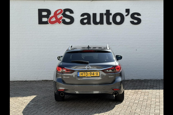 Mazda 6 Led Carplay Adaptive cruise Camera Dodehoek Navigatie Verwarmd stuur en stoelen