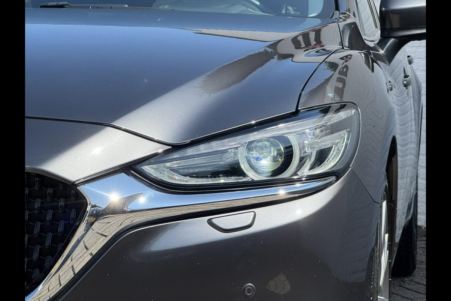 Mazda 6 Led Carplay Adaptive cruise Camera Dodehoek Navigatie Verwarmd stuur en stoelen