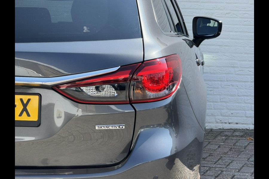 Mazda 6 Led Carplay Adaptive cruise Camera Dodehoek Navigatie Verwarmd stuur en stoelen