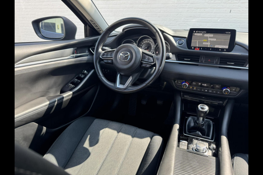Mazda 6 Led Carplay Adaptive cruise Camera Dodehoek Navigatie Verwarmd stuur en stoelen