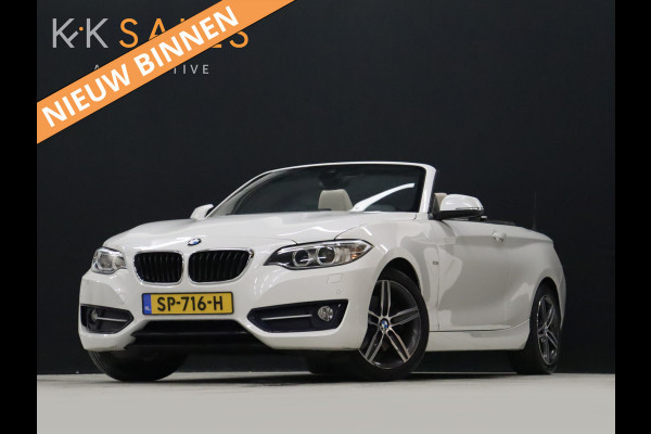 BMW 2 Serie Cabrio 220i High Executive [CAMERA, VOL LEDER, STOELVERWARMING, PDC V+A, BLUETOOTH, CRUISE, CLIMATE, NIEUWSTAAT]