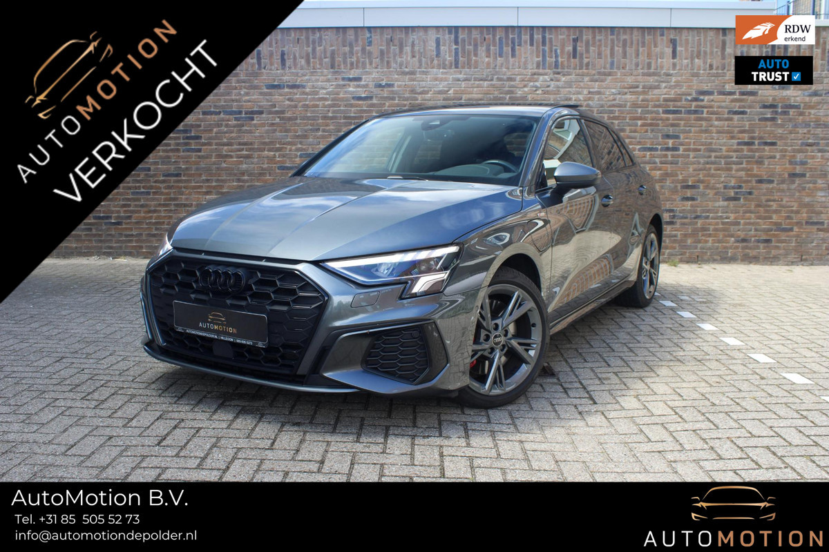 Audi A3 Sportback 45 TFSI e S ed. Comp. PANO | ACC| S-line | Park Ass. | Dode hoek | Stoel VW