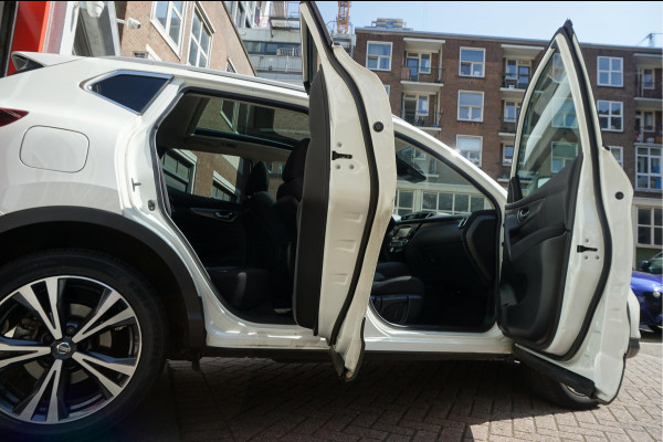 Nissan QASHQAI 1.2 N-Connecta NL AUTO | NAP | Panoramadak | 360 camera | Lane Departure | Premium Pearl White Parelmoer | Navi | Blue Tooth + DAB | Keyless