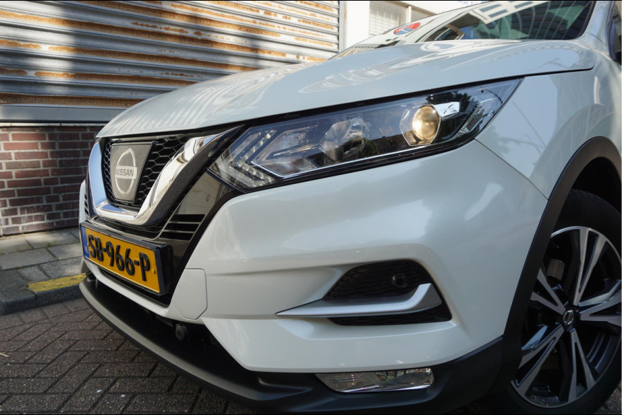 Nissan QASHQAI 1.2 N-Connecta NL AUTO | NAP | Panoramadak | 360 camera | Lane Departure | Premium Pearl White Parelmoer | Navi | Blue Tooth + DAB | Keyless
