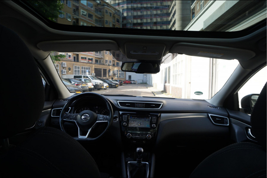 Nissan QASHQAI 1.2 N-Connecta NL AUTO | NAP | Panoramadak | 360 camera | Lane Departure | Premium Pearl White Parelmoer | Navi | Blue Tooth + DAB | Keyless