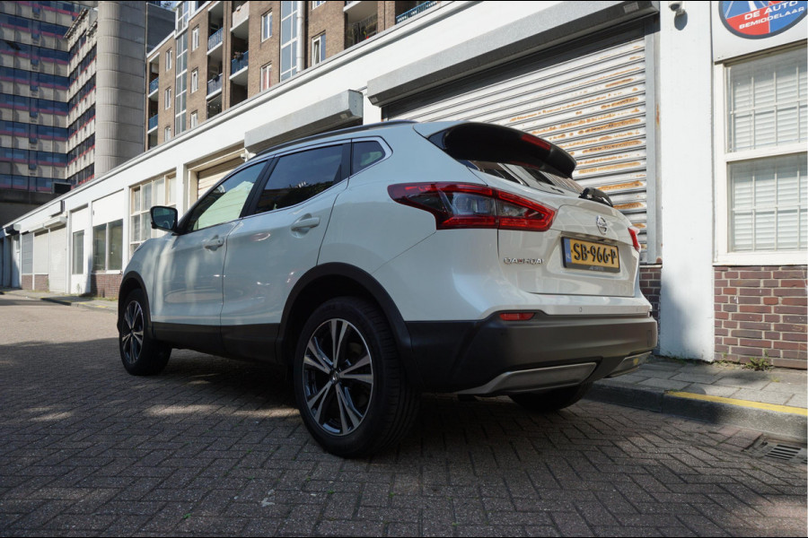 Nissan QASHQAI 1.2 N-Connecta NL AUTO | NAP | Panoramadak | 360 camera | Lane Departure | Premium Pearl White Parelmoer | Navi | Blue Tooth + DAB | Keyless