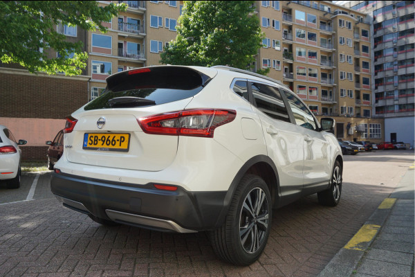 Nissan QASHQAI 1.2 N-Connecta NL AUTO | NAP | Panoramadak | 360 camera | Lane Departure | Premium Pearl White Parelmoer | Navi | Blue Tooth + DAB | Keyless