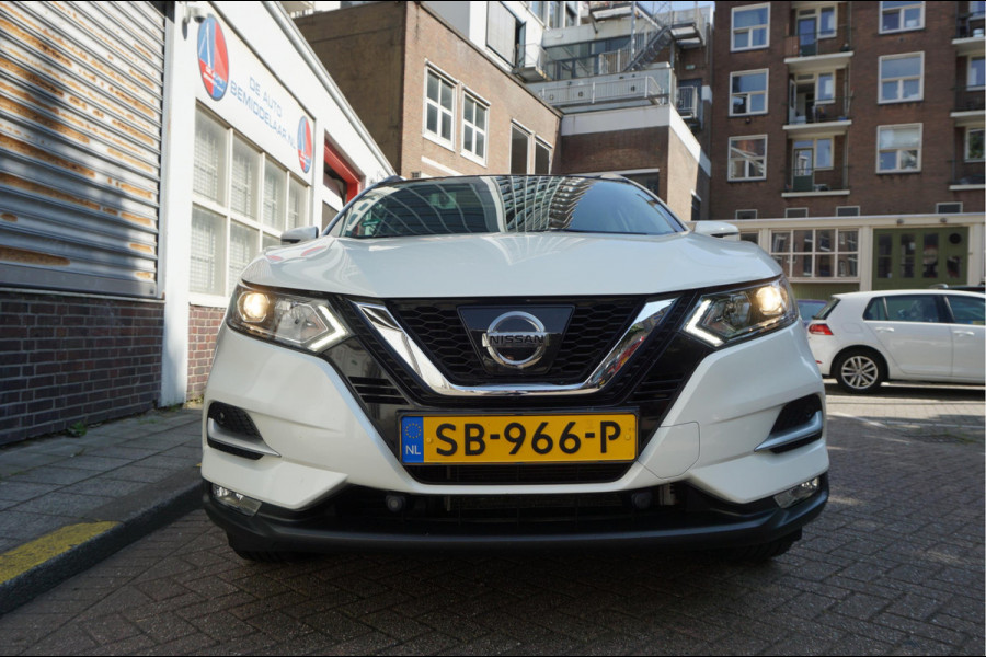 Nissan QASHQAI 1.2 N-Connecta NL AUTO | NAP | Panoramadak | 360 camera | Lane Departure | Premium Pearl White Parelmoer | Navi | Blue Tooth + DAB | Keyless