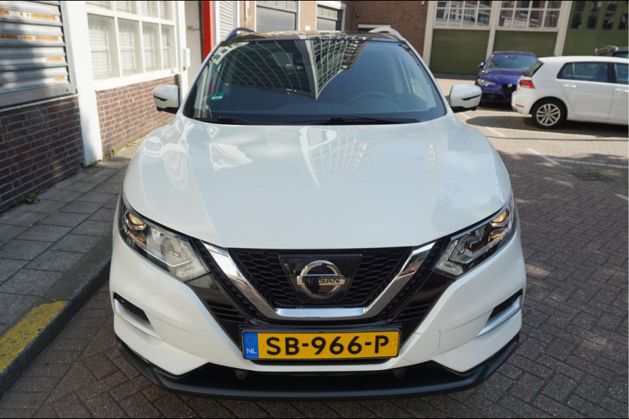 Nissan QASHQAI 1.2 N-Connecta NL AUTO | NAP | Panoramadak | 360 camera | Lane Departure | Premium Pearl White Parelmoer | Navi | Blue Tooth + DAB | Keyless
