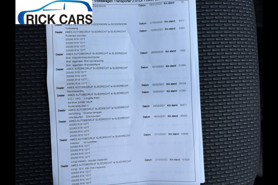Volkswagen Transporter 2.0 TDI 150PK EURO6L2H1 32 Cruise control/navigatie systeem/trekhaak