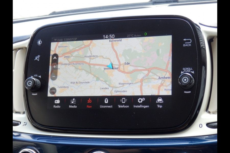 Fiat 500 1.2 Lounge | Navigatie | Apple Carpl. Andr. Auto | Cruise ctr
