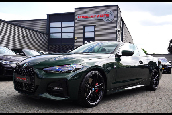 BMW 4 Serie Cabrio 430i High Executive |Sanremo green | LaserLED | Stoelkoeling | Camera | NIEUWstaat | Nekverwarming | Luxe Leder