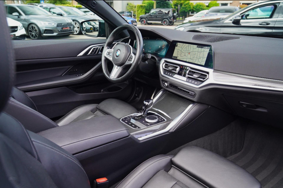 BMW 4 Serie Cabrio 430i High Executive |Sanremo green | LaserLED | Stoelkoeling | Camera | NIEUWstaat | Nekverwarming | Luxe Leder