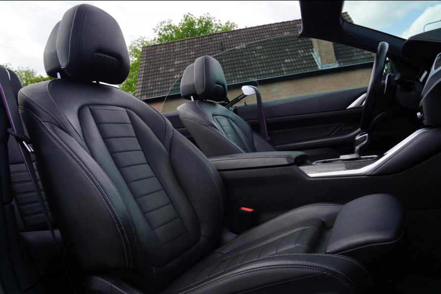 BMW 4 Serie Cabrio 430i High Executive |Sanremo green | LaserLED | Stoelkoeling | Camera | NIEUWstaat | Nekverwarming | Luxe Leder